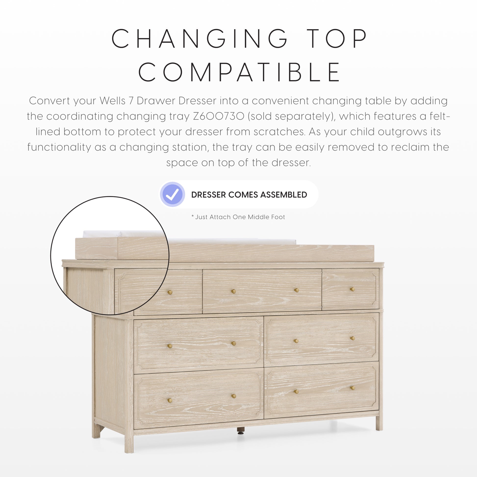 Bellini Wells 7 Drawer Dresser- Bambi Baby