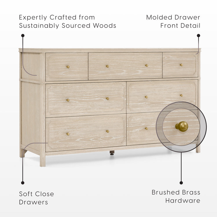 Bellini Wells 7 Drawer Dresser- Bambi Baby