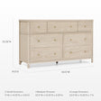 Bellini Wells 7 Drawer Dresser - Bambi Baby