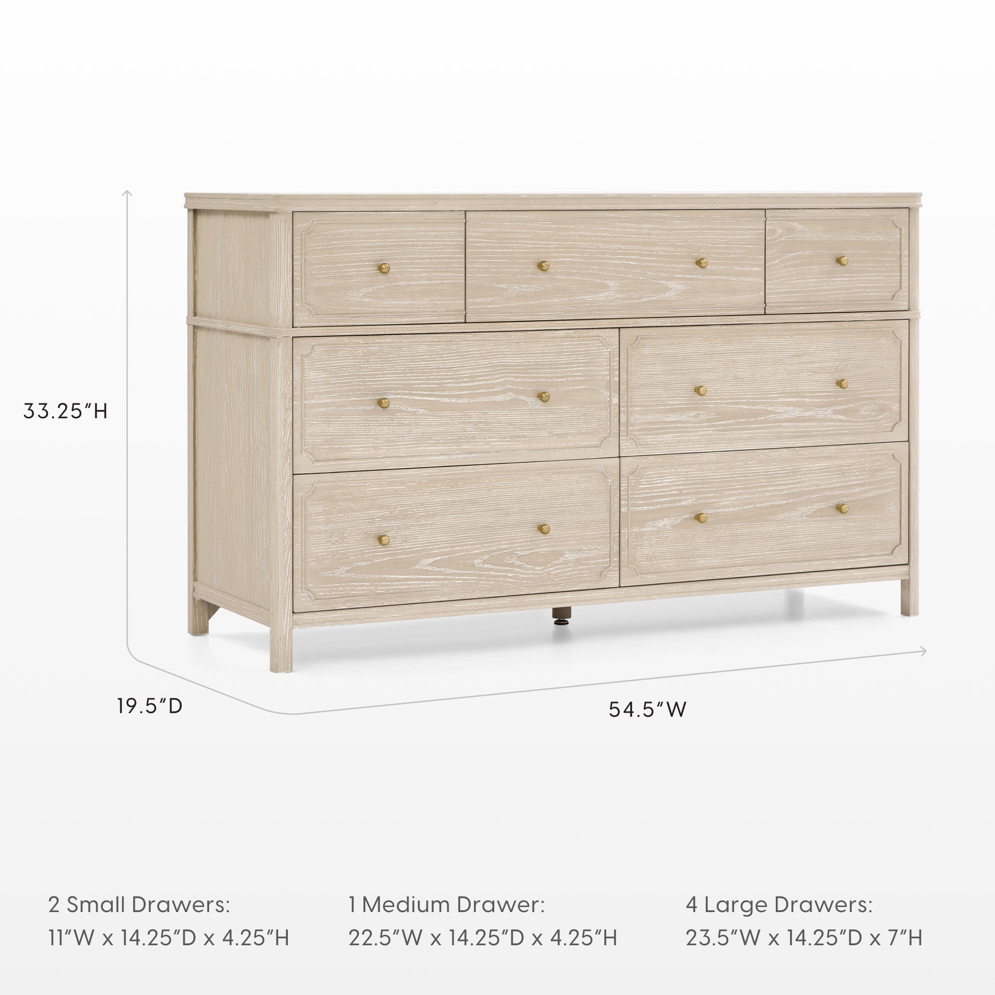 Bellini Wells 7 Drawer Dresser- Bambi Baby