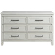 Soho Baby Ellison 6 Drawer Dresser - Rustic White - Bambi Baby
