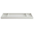 Rustic White Wood Changing Topper - Top View | Bambi Baby