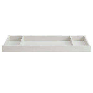 Rustic White Wood Changing Topper - Top View | Bambi Baby