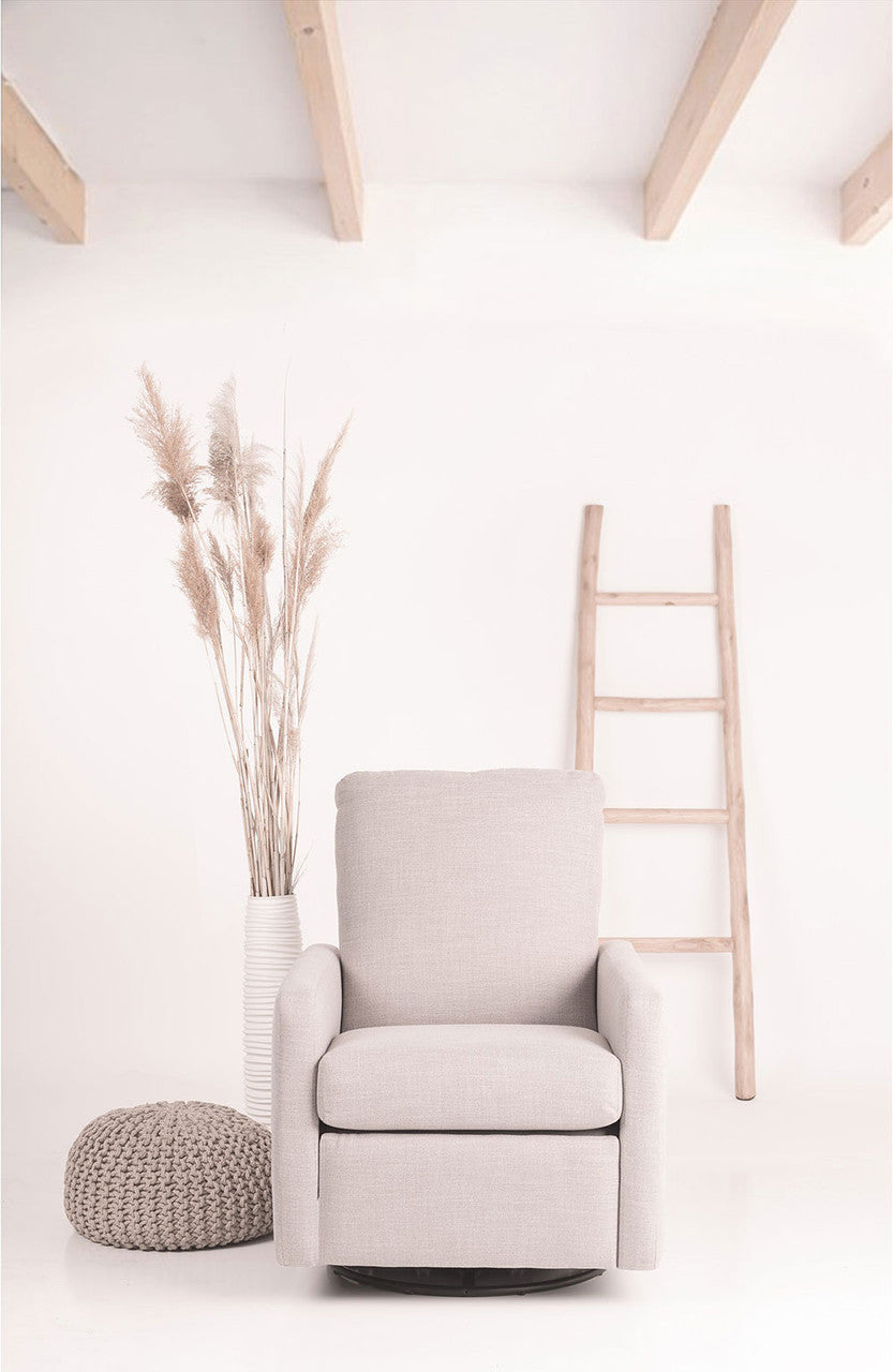 Oilo Drew Glider in Chenille Fog- Bambi Baby