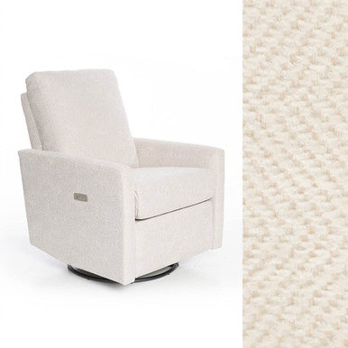 Oilo Drew Recliner w/ Power in Loft Pearl- Bambi Baby