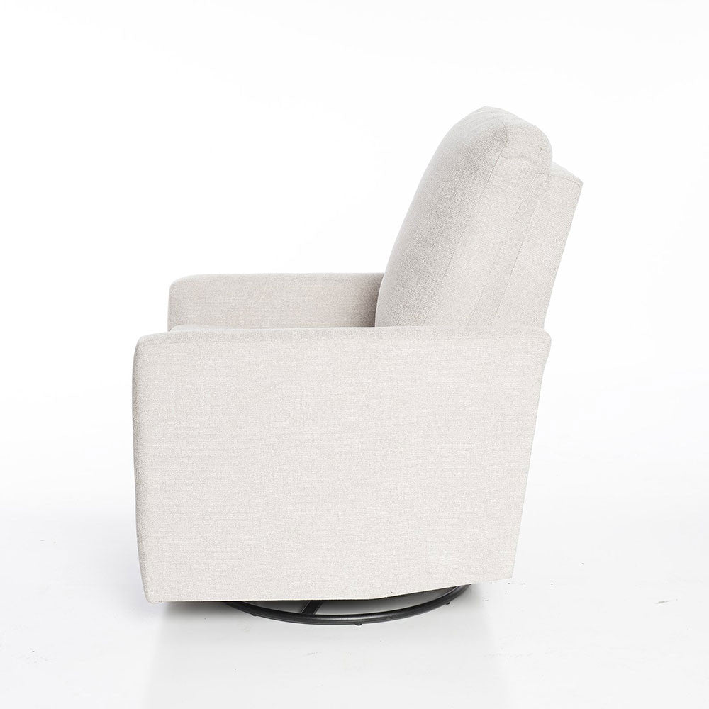 Oilo Drew Glider in Chenille Fog- Bambi Baby