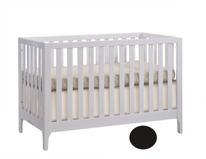 Dusk Gray Solid Ash Natart Palo Island Convertible Crib - Front View | Bambi Baby