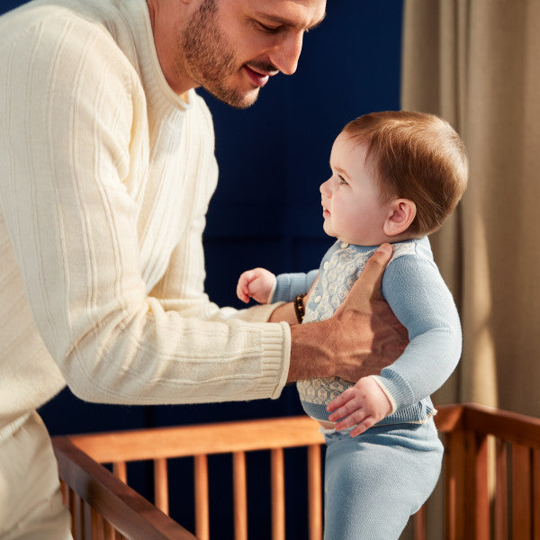 Maxi Cosi Embraced Forms Island Crib - Chestnut Stain- Bambi Baby