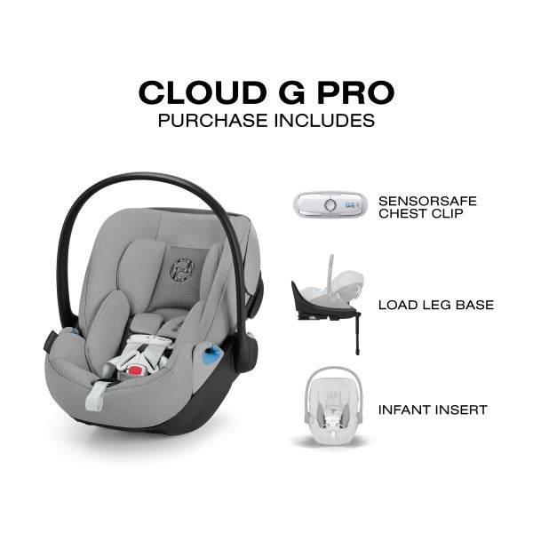 cybex insert Cloud G Pro Comfort Extend Infant Car Seat by Cybex Stone Grey