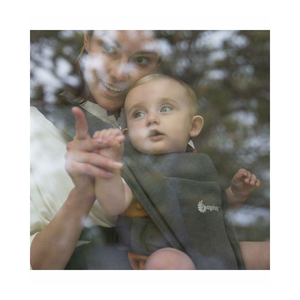 Ergobaby Embrace Newborn Carrier in Heather Grey- Bambi Baby
