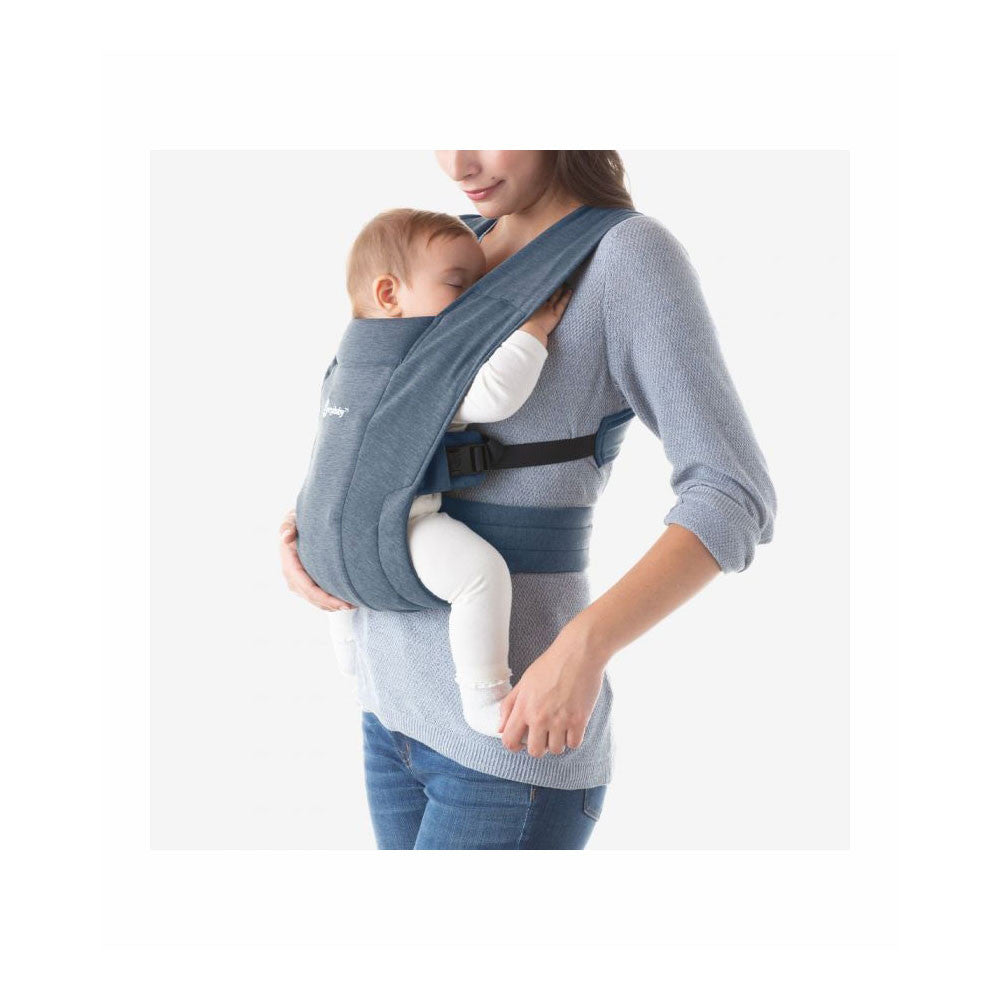 Ergobaby Embrace Newborn Carrier in Oxford Blue- Bambi Baby