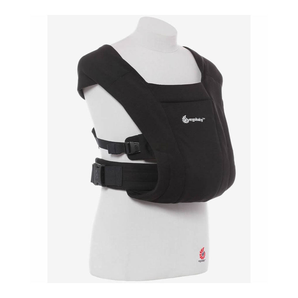 Ergobaby Embrace Newborn Carrier in Pure Black- Bambi Baby