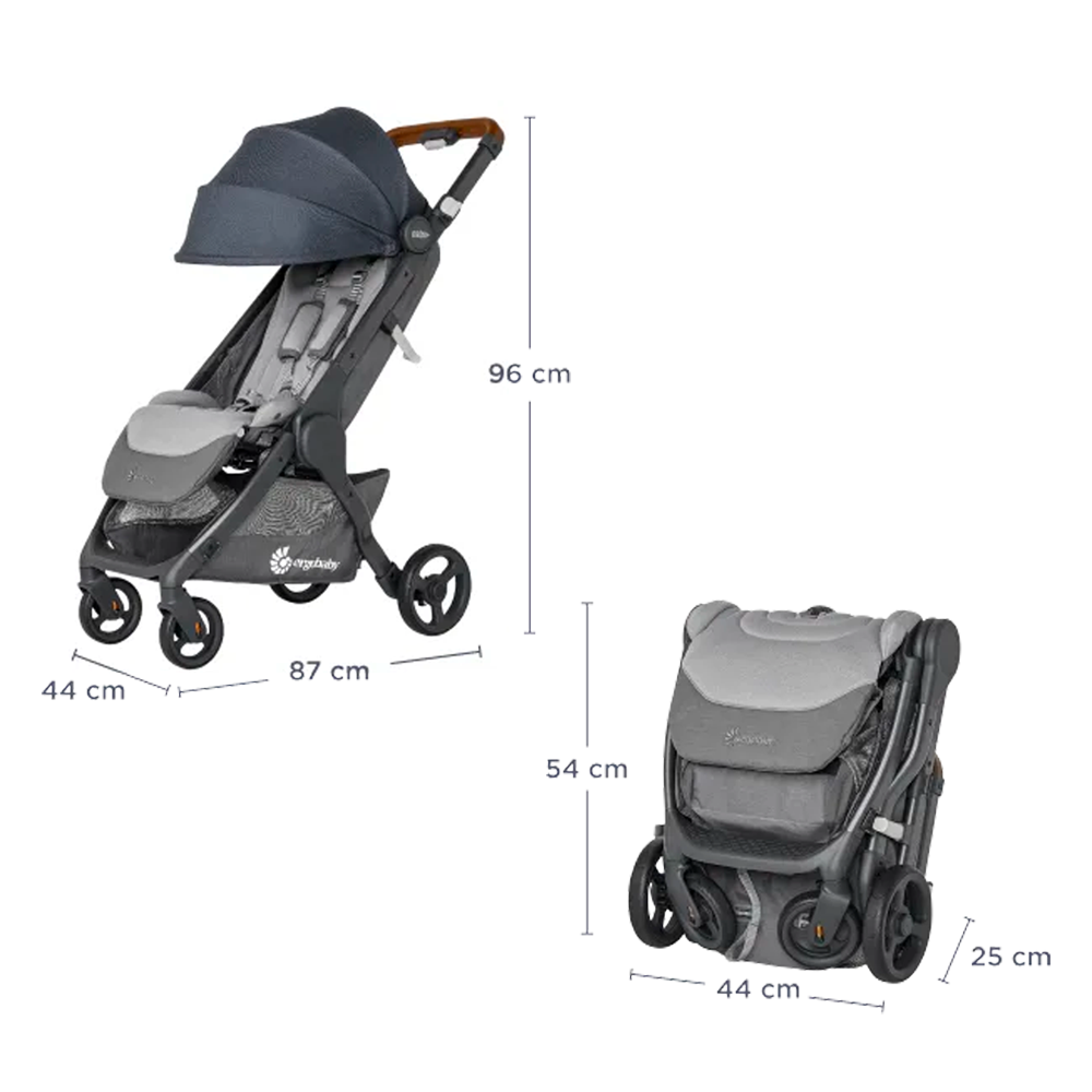 Ergobaby Metro+ Deluxe Compact City Stroller - Empire State Green- Bambi Baby