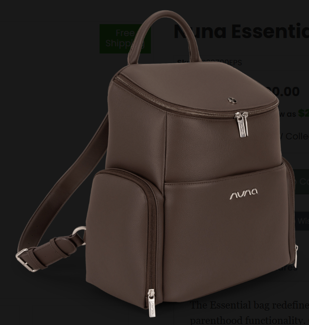 Nuna BMW Essential Bag- Bambi Baby