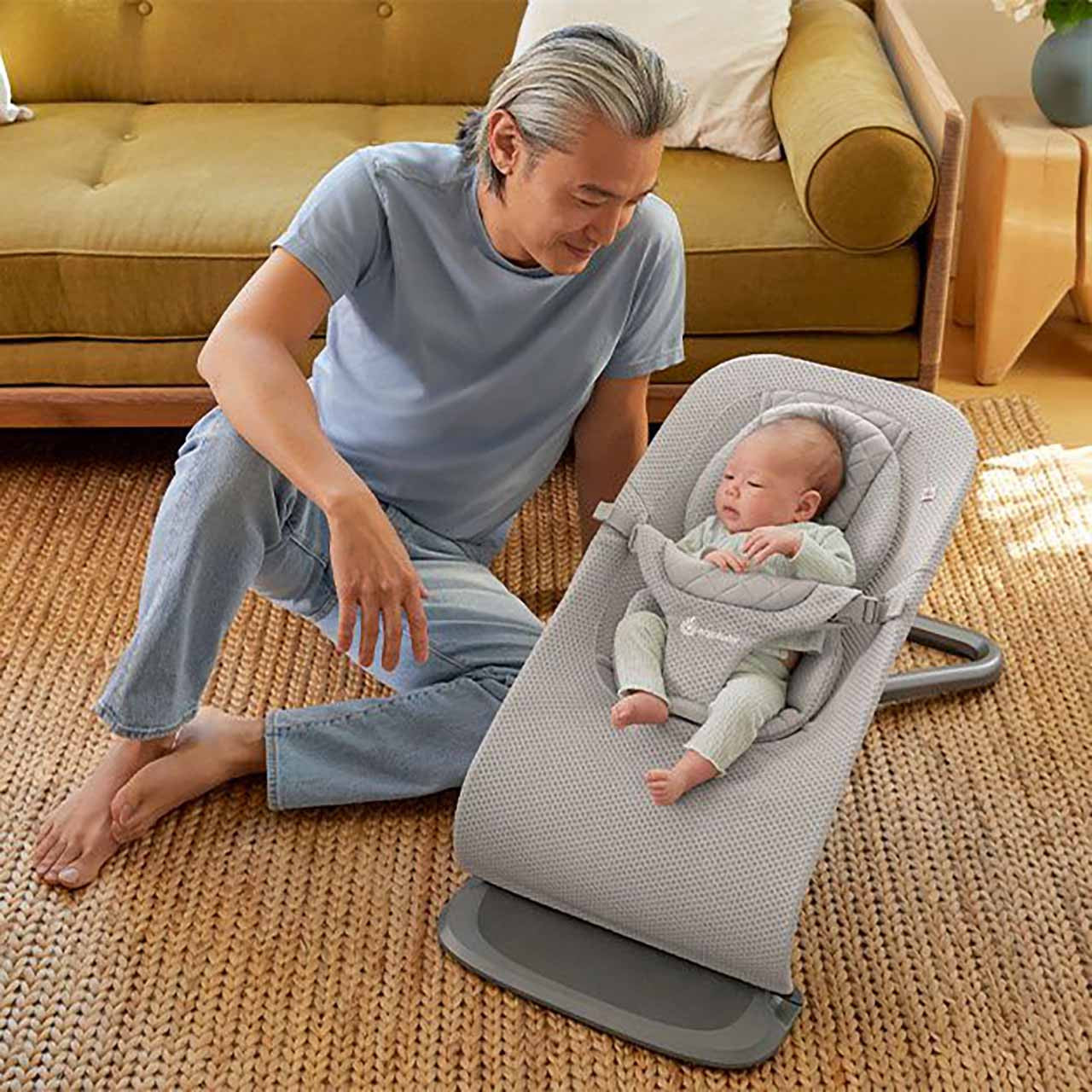 Ergobaby Evolve Bouncer - Mesh- Bambi Baby