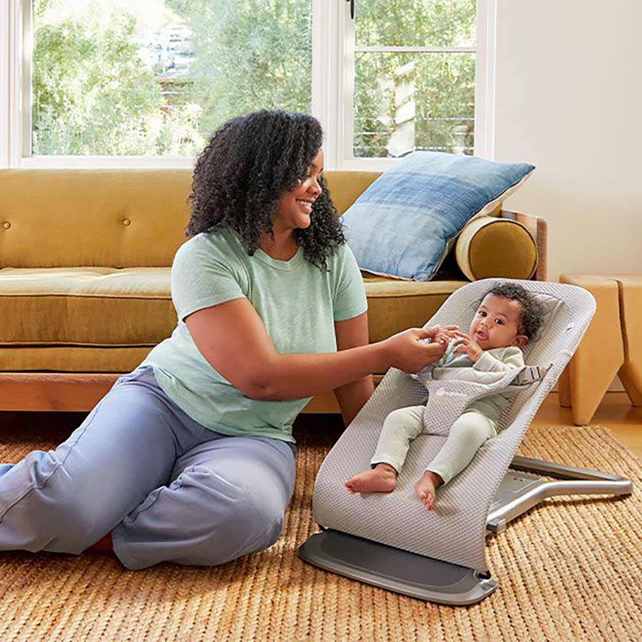 Ergobaby Evolve Bouncer - Mesh- Bambi Baby