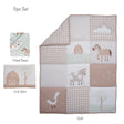 Bedtime Originals Farmyard Friends 3-Piece Infant Baby Nursery Crib Bedding Set - Bambi Baby