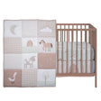 Bedtime Originals Farmyard Friends 3-Piece Infant Baby Nursery Crib Bedding Set - Bambi Baby