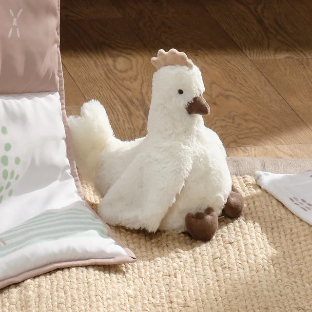 Bedtime Originals Farmyard Friends Plush Chicken Stuffed Animal Toy - Peep- Bambi Baby