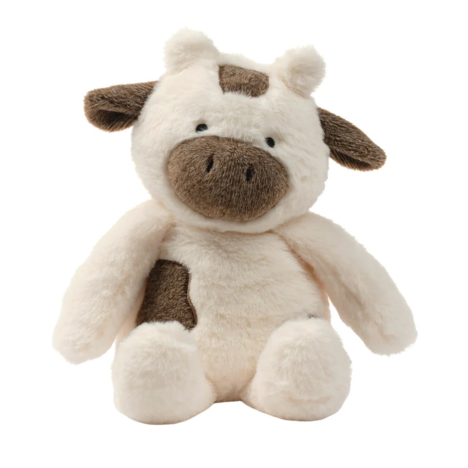 Bedtime Originals Farmyard Friends Plush Cow Stuffed Animal Toy - Milkshake- Bambi Baby