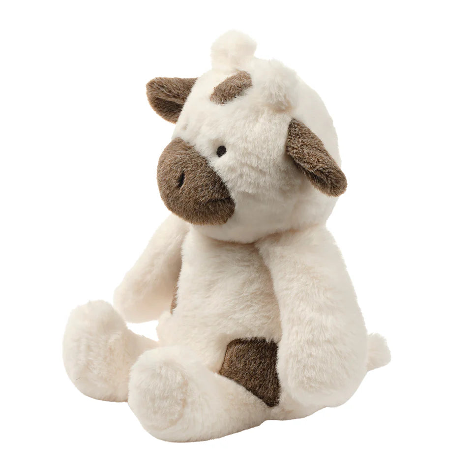 Bedtime Originals Farmyard Friends Plush Cow Stuffed Animal Toy - Milkshake- Bambi Baby