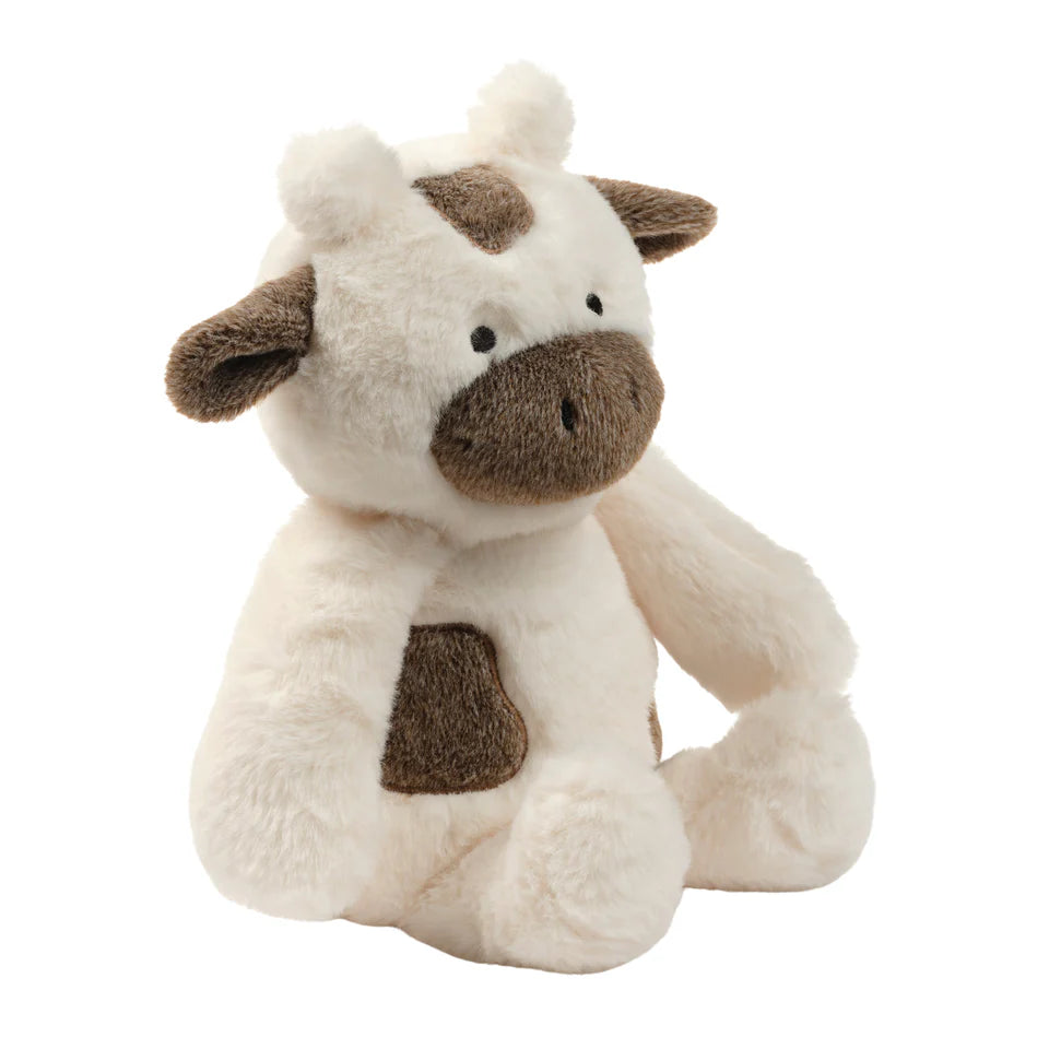 Bedtime Originals Farmyard Friends Plush Cow Stuffed Animal Toy - Milkshake- Bambi Baby