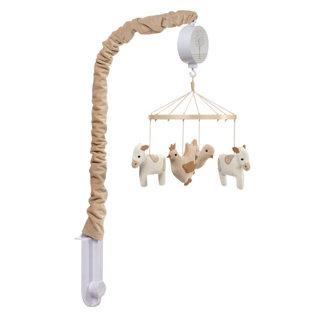 Bedtime Originals Farmyard Friends Musical Baby Crib Mobile Soother Toy- Bambi Baby