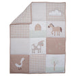 Bedtime Originals Farmyard Friends 3-Piece Infant Baby Nursery Crib Bedding Set - Bambi Baby