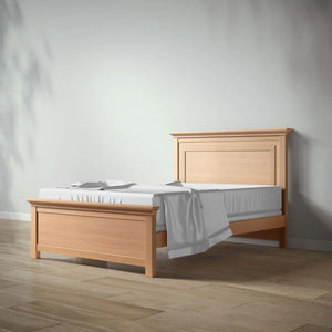 Natural Wood Romina Karisma Full Bed - Side Angle View | Bambi Baby
