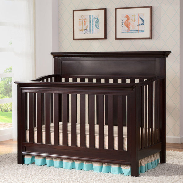 Berço Serta Fernwood 4 em 1 em chocolate amargo- Bambi Baby