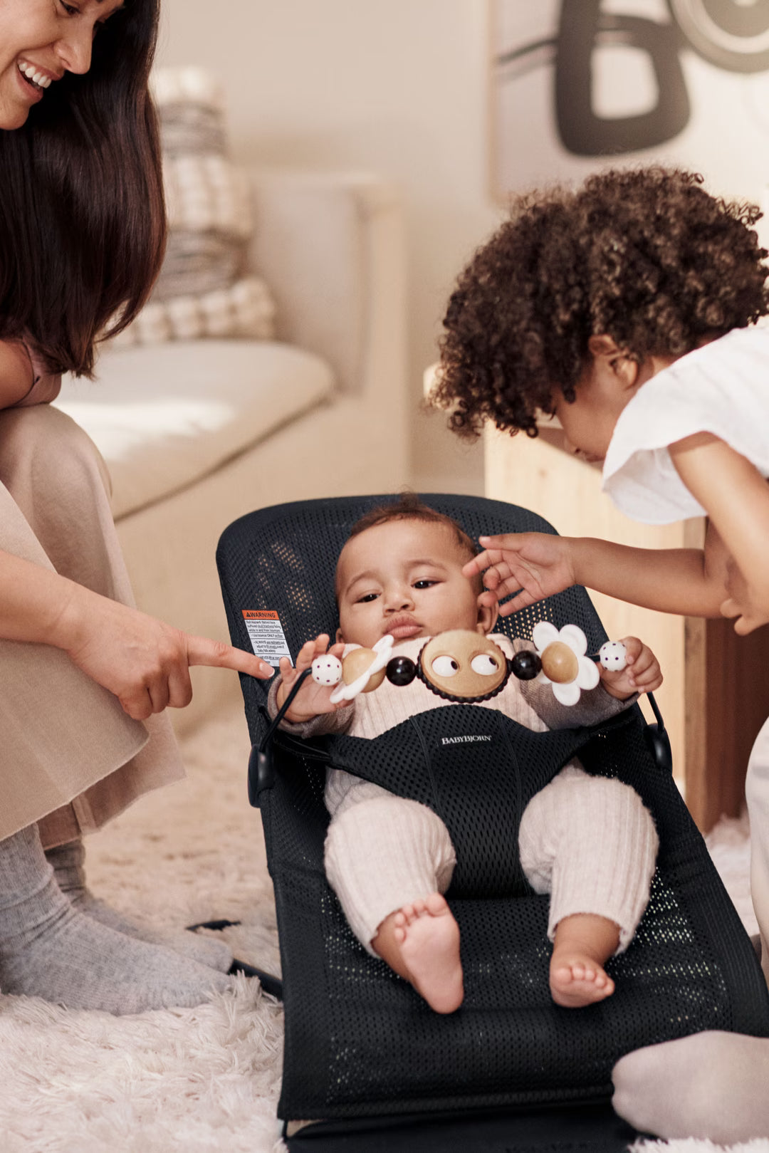 BabyBjorn Toy Bar - Bouncer Bliss- Bambi Baby