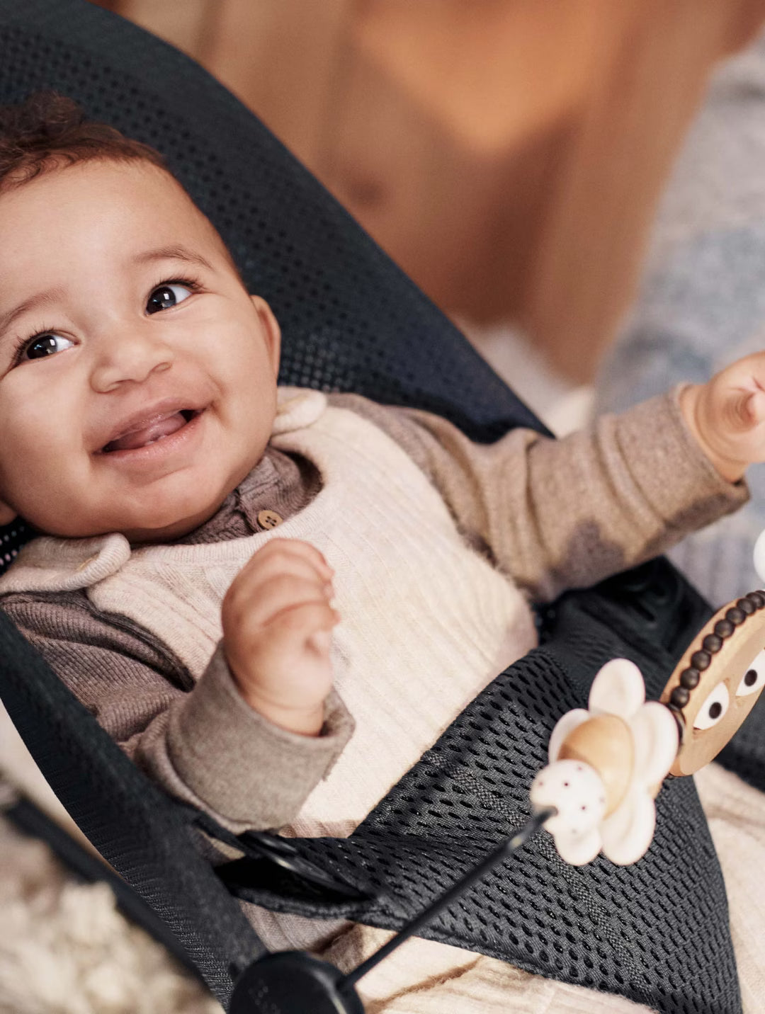 BabyBjorn Toy Bar - Bouncer Bliss- Bambi Baby