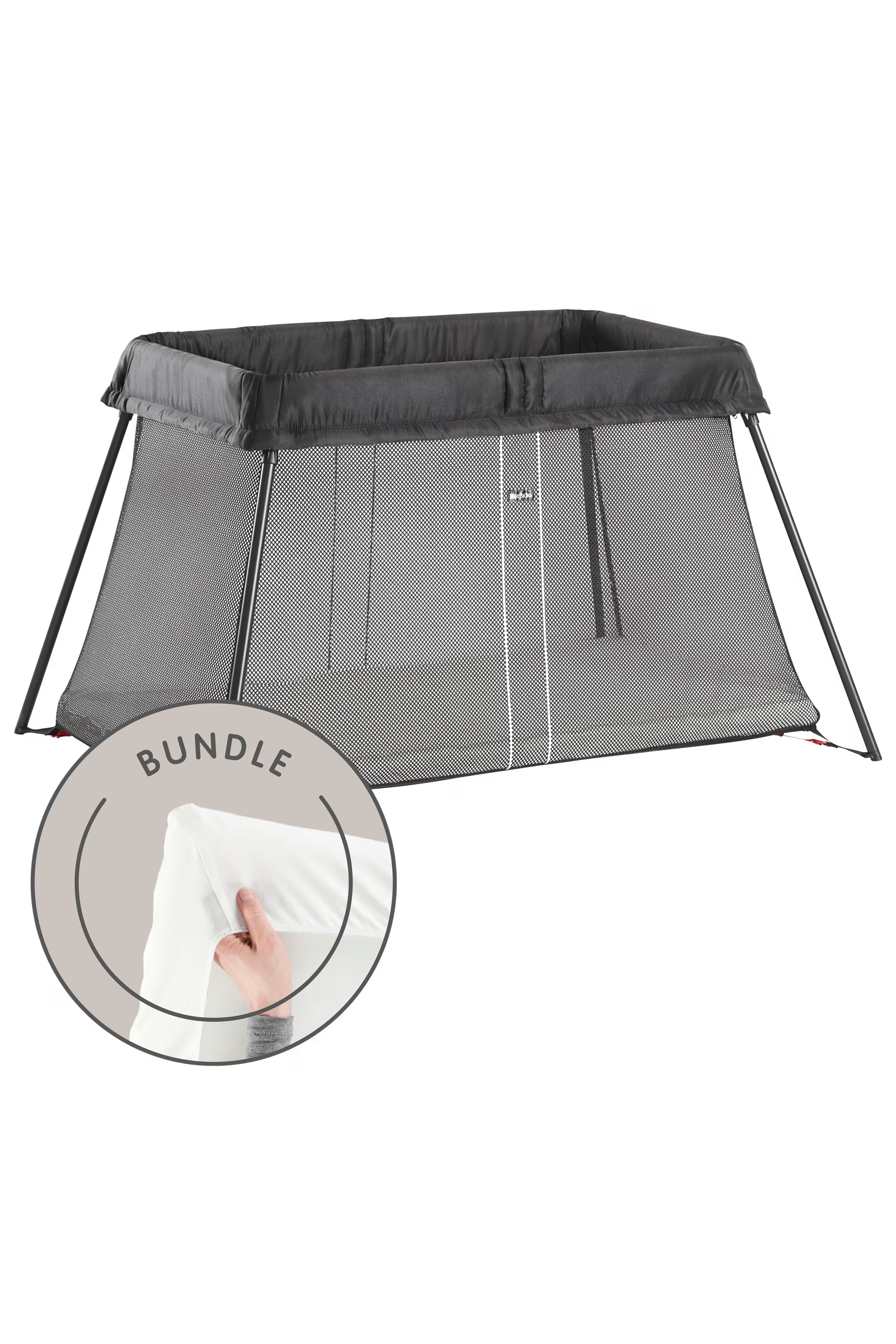 BabyBjorn Travel Crib Light & Fitted Sheet Bundle- Bambi Baby