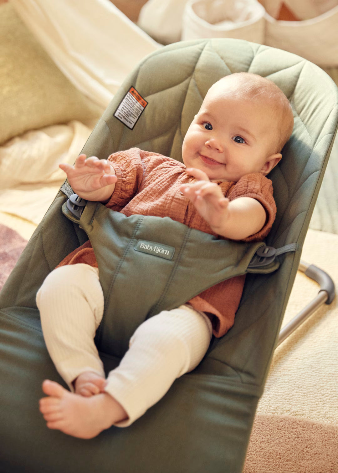 BabyBjörn Asiento extra de tela para hamaca Bliss- Bambi Baby