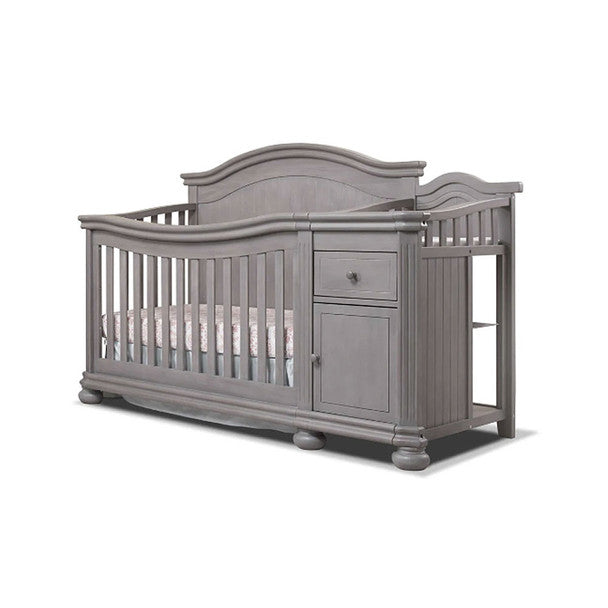 Sorelle Finley Crib & Changer in Weathered Gray- Bambi Baby