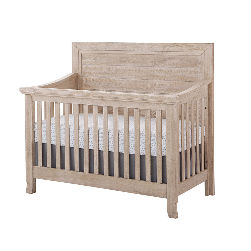 Stella Baby Remi 2 Piece Nursery Set in Sugar Coat - Convertible Flat Crib & 6 Drawer Dresser- Bambi Baby