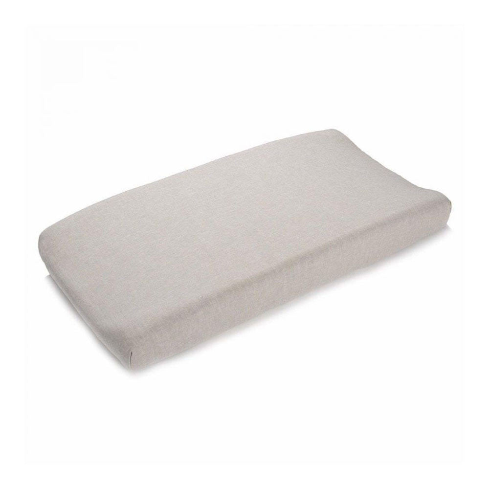 Liz and Roo Flax Blend Contoured Changing Pad Cover in Linen- Bambi Baby