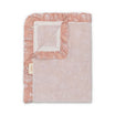 Crane Baby Violet Floral Muslin Baby Blanket with Ruffle Trim