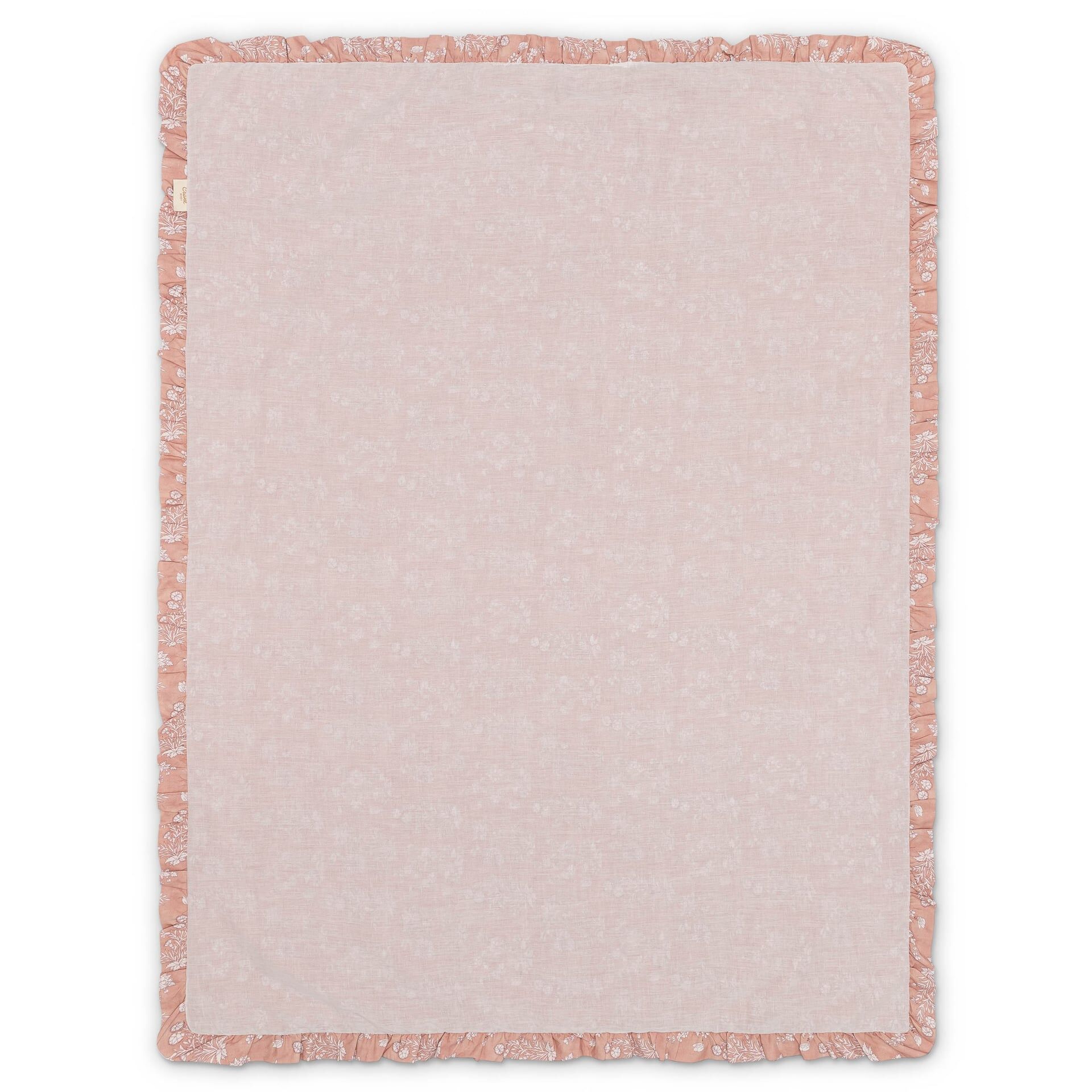 Crane Baby Violet Floral Muslin Baby Blanket with Ruffle Trim- Bambi Baby