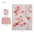 Bedtime Originals Flower Power 3-Piece Floral Baby Nursery Crib Bedding Set - Bambi Baby