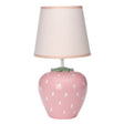 Bedtime Originals Flower Power Hand-Painted Custom Strawberry Lamp with Shade - Bambi Baby