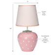 Bedtime Originals Flower Power Hand-Painted Custom Strawberry Lamp with Shade - Bambi Baby