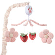 Bedtime Originals Flower Power Strawberry Musical Baby Crib Mobile Soother Toy - Bambi Baby