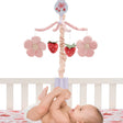 Bedtime Originals Flower Power Strawberry Musical Baby Crib Mobile Soother Toy - Bambi Baby