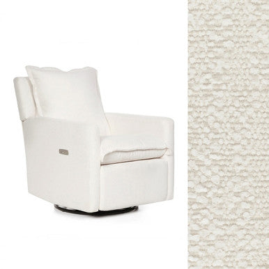 Poltrona reclinável Oilo Flynn com potência em HP Tweed Snow- Bambi Baby