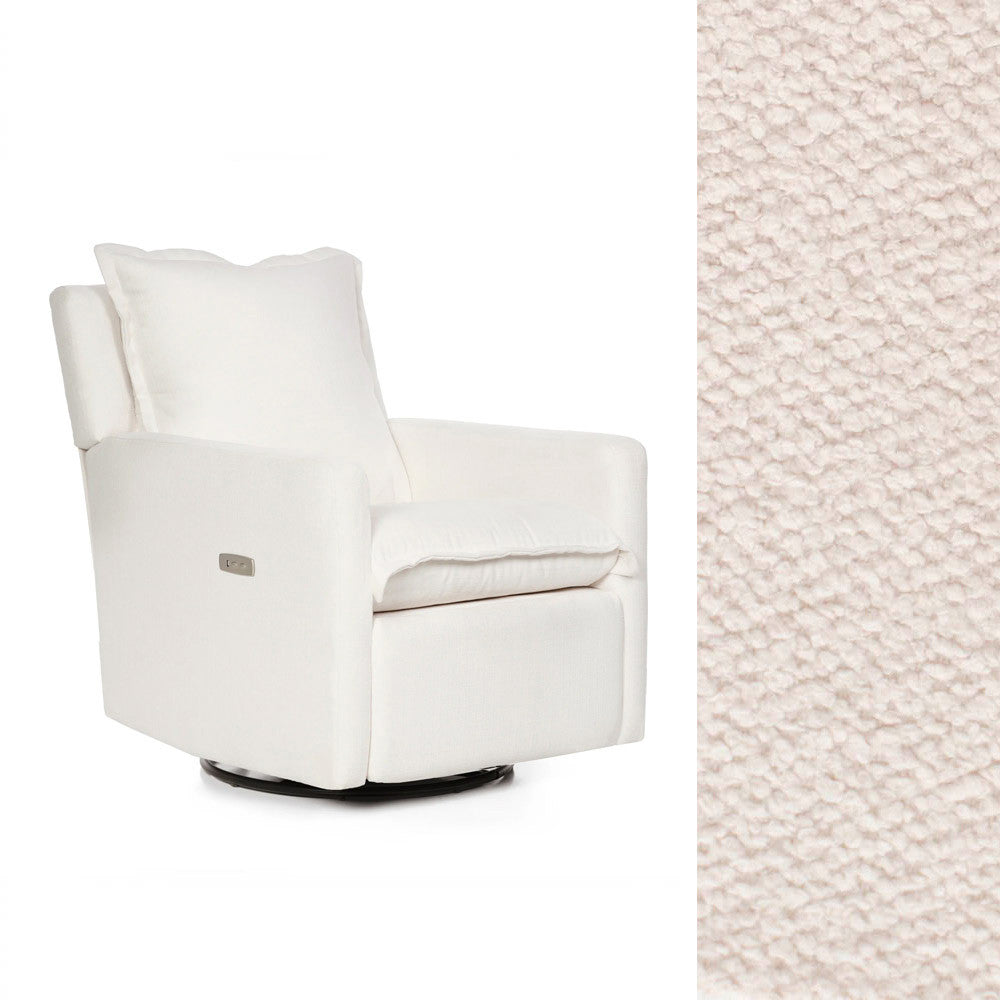 Sillón reclinable Oilo Flynn con motor en HP Swift Alabaster- Bambi Baby