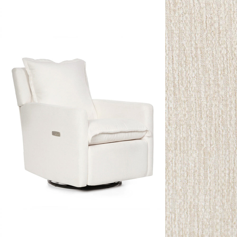 Oilo Flynn Recliner w/ Power in HP Wave Pearl- Bambi Baby