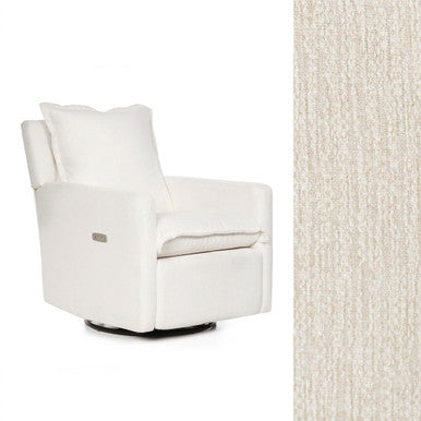 Oilo Flynn Recliner w/ Power in HP Wave Pearl- Bambi Baby