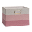 Lambs & Ivy Pink Ombre Foldable/Collapsible Storage Bin/Basket - Bambi Baby