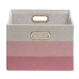 Lambs & Ivy Pink Ombre Foldable/Collapsible Storage Bin/Basket - Bambi Baby